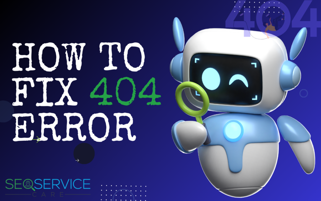 How to fix 404 error