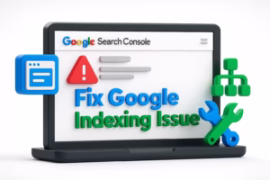 This featured image highlights how to fix indexing issues in Google Search Console.