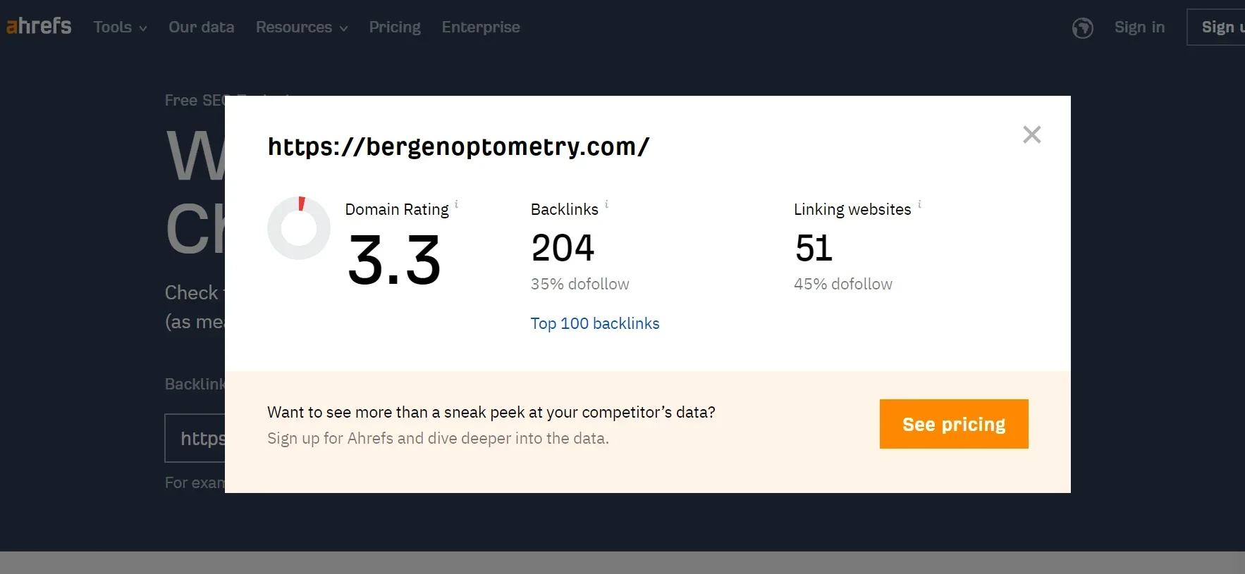 Bergen Optometry DR Before Work